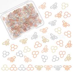 640 Stück Messing-Cabochons im 4-Stil MRMJ-OC0003-26