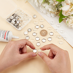 DIY-Kits zur Herstellung halbrunder Anhänger DIY-UN0002-40P