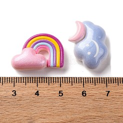 Undurchsichtige Decoden-Cabochons aus Cartoon-Harz RESI-S07-01