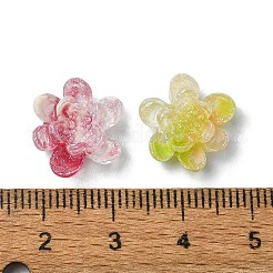 Blumen-Harz-Cabochons mit Glitzerpulver CRES-Q006-04A