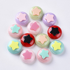 Zweifarbige Acryl-Cabochons SACR-N007-25