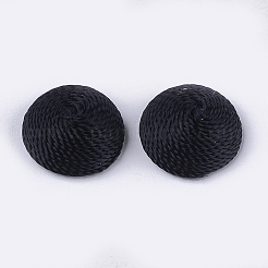 Polyesterfaden Stoff Cabochons WOVE-T008-02A-06