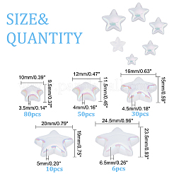 5 Stil undurchsichtige Acryl-Cabochons PACR-AR0001-04