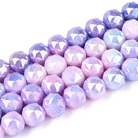 Антикоррозийные гальванические стеклянные бусины&nbsp;GLAA-N010-10mm-14