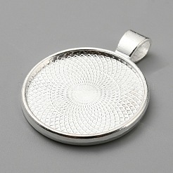 Doppelseitige Cabochon-Fassungen für Anhänger aus Legierung FIND-WH0148-030