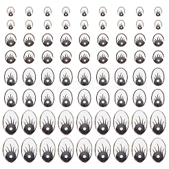 200 Stück 4 Stile Kunststoff-Cabochons KY-AN0001-01