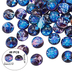 Glas cabochons GGLA-AR0001-02B