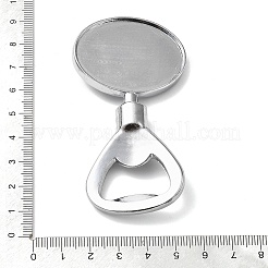 Cabochon-Komponente für Flaschenöffner aus Zinklegierung PALLOY-D312-01P-03