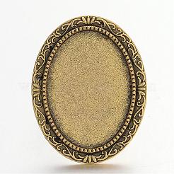 Geben Sie Ihre Kreationen eine einzigartige Designer-Look mit diesen modernen und charmanten Eisen hängender Cabochon Fassungen PALLOY-Q300-04AG-NR