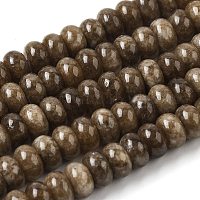 Окрашенные природные белый нефрит бисер пряди&nbsp;G-G107-A33-01