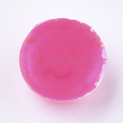Glitzernde durchscheinende Harz-Cabochons X-RESI-S364-43A-M