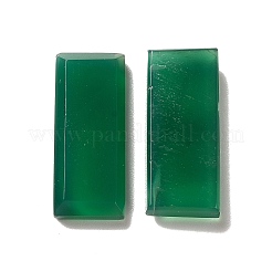 Gefärbte und erhitzte natürliche grüne Onyx-Achat-Cabochons G-G975-04A-02