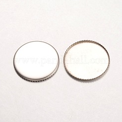 Anlaufgeschützte Lünettenbecher aus chirurgischem Edelstahl 316 mit gefrästen Kanten STAS-K099-01-18mm-P