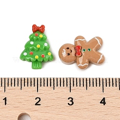 Undurchsichtige Harz-Cabochons des Weihnachtsthemas CRES-M037-13