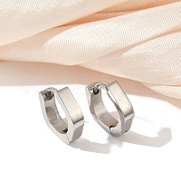 Серьги-кольца из нержавеющей стали 304 с эффектом полировки&nbsp;EJEW-M001-35P