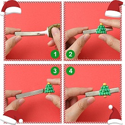 28 Stück 14 Stile DIY Weihnachtsthema undurchsichtige Weihnachtsharz-Cabochons FIND-YW0005-74