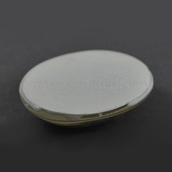 Verbrauchtes Eiffelturm Kuppel oval Glas flache Rückseite Cabochons X-GGLA-R191-1