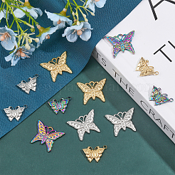 12 stücke 6 arten 304 edelstahl anhänger strass einstellungen STAS-CA0002-01