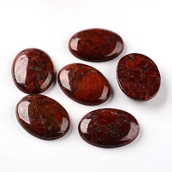Oval natürliche Brekzien Jaspis Cabochon G-I171-30x40mm-05