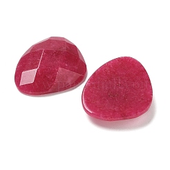 Natürlich gefärbte weiße Jade-Cabochons G-K385-02