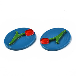 Undurchsichtige Cabochons aus Acryl und Harz KY-Q058-018