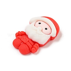 Deko-Cabochons aus undurchsichtigem Harz mit Weihnachtsmotiv CRES-B022-06M