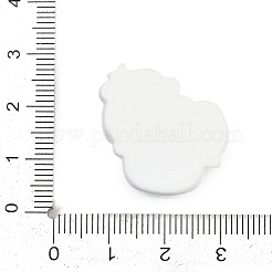 Undurchsichtige Panda-Harz-Cabochons CRES-P037-02E