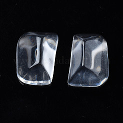 Transparente rechteckige Cabochons aus Harz CRES-N031-006A-A01