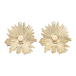 Umweltfreundliche Eisenanhänger mit Cabochon-Fassungen IFIN-N006-39-RS