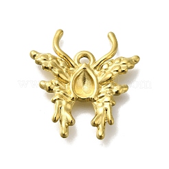 Ionenplattierung (IP) 304 Edelstahl-Cabochon-Einstellungen für Emaille STAS-U031-15G