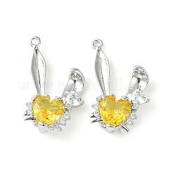 Латунные микро проложить кубического циркония подвески&nbsp;KK-L208-05P-04