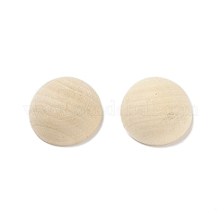 (defekter Restposten: Holzstruktur und Riss) unbehandelte Naturholz-Cabochons WOOD-XCP0001-68