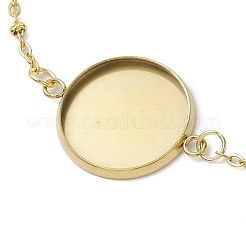 Armbänder aus 304 Edelstahl mit runder Cabochonfassung BJEW-JB11089-01