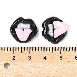 Lustige undurchsichtige Harz-Cabochons CRES-D312-01C