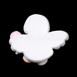 Süße Enten-Cabochons aus undurchsichtigem Harz RESI-L038-07P-06