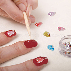 24 Stück 6 Farben Harz-Strass-Cabochons MRMJ-HY0002-50