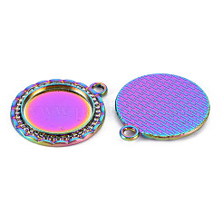 Aluminium-Anhänger Fassungen für Cabochons PALLOY-S180-274-NR