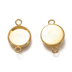 Cabochon-Anschlussfassungen aus Edelstahl 304 STAS-H130-23H-G