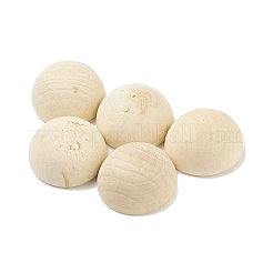 (defekter Restposten: Holzstruktur und Riss) unbehandelte Naturholz-Cabochons WOOD-XCP0001-68