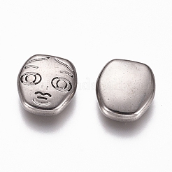 Anlaufgeschützte Cabochons aus Edelstahl 304 STAS-G218-13P
