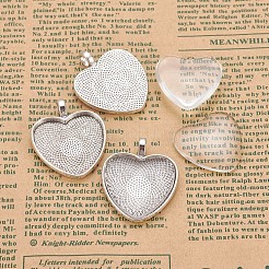 Tibetischen Stil Anhänger Cabochons Fassungen TIBE-X0187-02