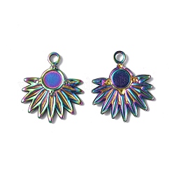 Ionenplattierung (IP) 304 Edelstahl Anhänger Cabochon-Einstellungen STAS-G278-05MC