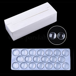 Transparente Glas Cabochons GGLA-R026-40mm-B