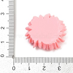 Undurchsichtige Blumen-Cabochons aus Harz RESI-R463-02C