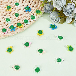 56 Stück 7 Farben Meerestier undurchsichtige Harz Decoden Cabochons RESI-NB0002-05