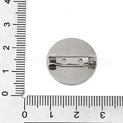 304 Edelstahl Brosche Cabochon-Fassungen STAS-E547-08I-P