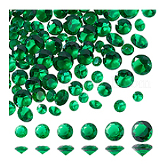 6 Stil: diamantförmige Zirkonia-Cabochons mit spitzer Rückseite ZIRC-PH0001-37