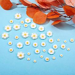 100 Stk. 5 Arten opake Harz-Cabochons RESI-SZ0001-47