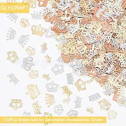 700 Stück Messing-Cabochons im 14-Stil MRMJ-OC0003-33