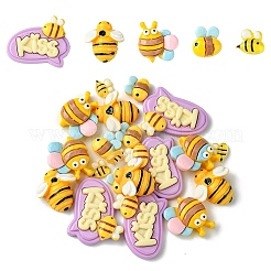 20 Stück 5 Stile undurchsichtige Harz-Decoden-Cabochons CRES-YW0002-18